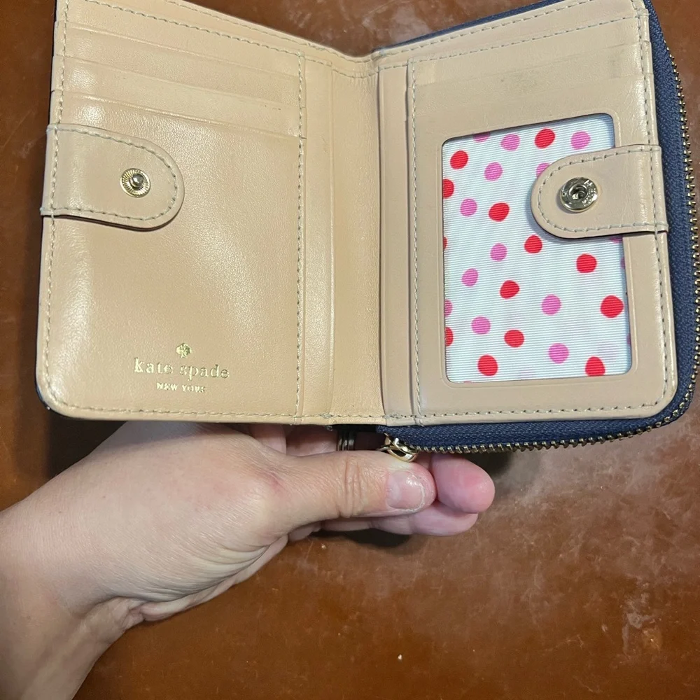 Kate Spade WELLESLEY CARA Snap Wallet with Zipper - Picture 2 of 9